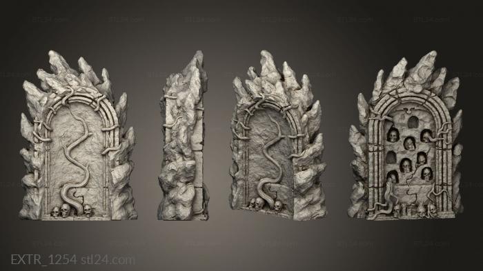 Exteriors (The Gorgon Catacombs Wall Altar, EXTR_1254) 3D models for cnc