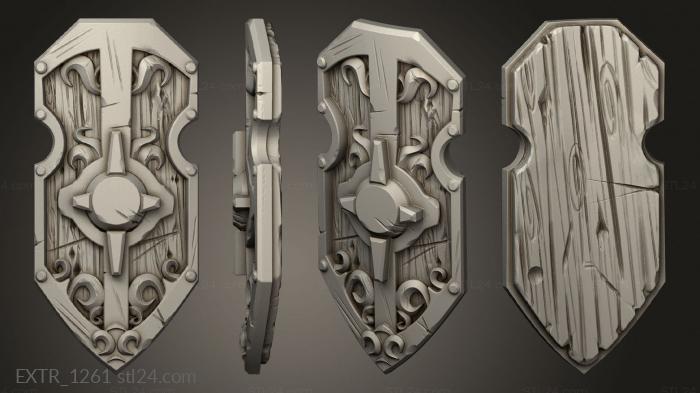 Exteriors (The grand tournament Props Shield, EXTR_1261) 3D models for cnc