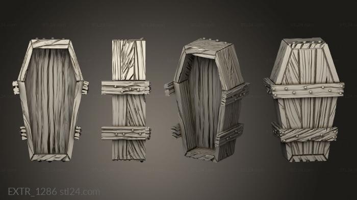 Exteriors (Undertaker Coffin, EXTR_1286) 3D models for cnc