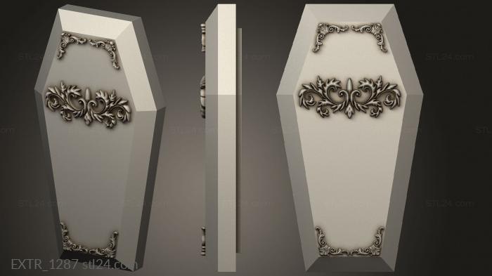 Exteriors (Undertaker Coffin blue Lid, EXTR_1287) 3D models for cnc