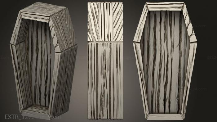 Exteriors (Undertaker Coffin, EXTR_1292) 3D models for cnc
