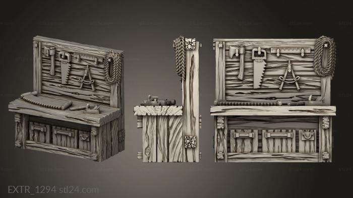 Exteriors (Undertaker Desk, EXTR_1294) 3D models for cnc