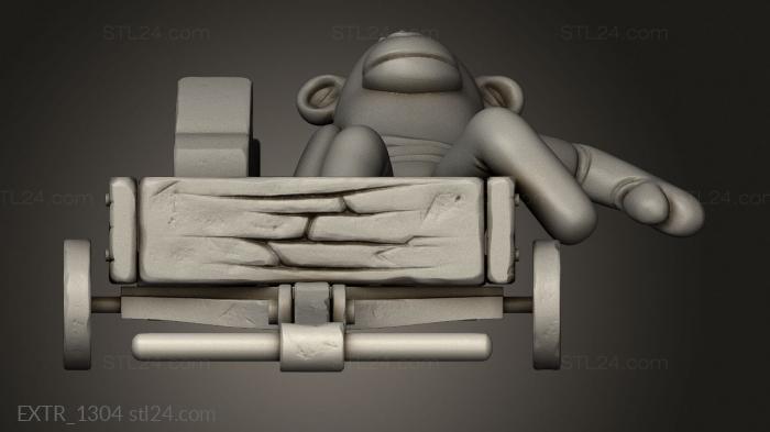 Exteriors (monkey kart, EXTR_1304) 3D models for cnc