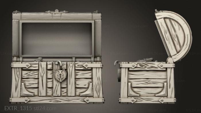 Exteriors (Treasure Chest Open, EXTR_1315) 3D models for cnc