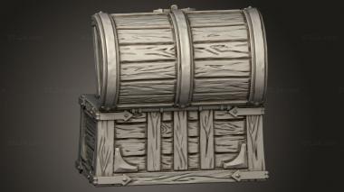 Exteriors (Treasure Chest Open, EXTR_1315) 3D models for cnc