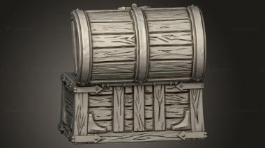 Exteriors (Treasure Chest Open, EXTR_1316) 3D models for cnc