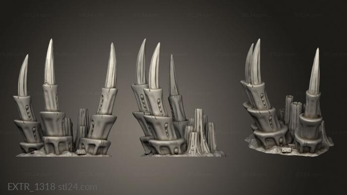 Exteriors (tyranid Planet Chimneys, EXTR_1318) 3D models for cnc