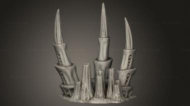 Exteriors (tyranid Planet Chimneys, EXTR_1318) 3D models for cnc