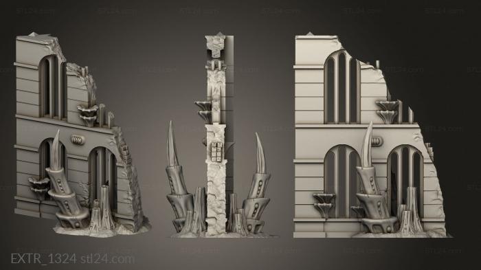 Exteriors (tyranid Planet Story Ruin, EXTR_1324) 3D models for cnc