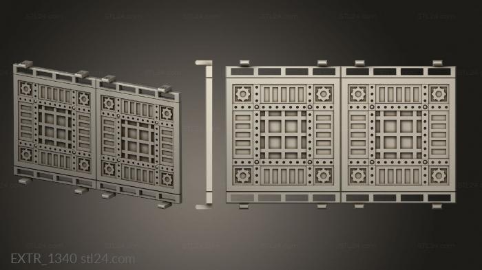 Exteriors (Modular Walkways Walkway Floor Double, EXTR_1340) 3D models for cnc