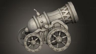 Exteriors (STREGA Props Carnival Cannon, EXTR_1341) 3D models for cnc