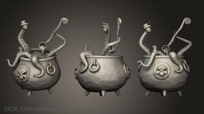 Exteriors (STREGA Props Witch Cauldron, EXTR_1346) 3D models for cnc