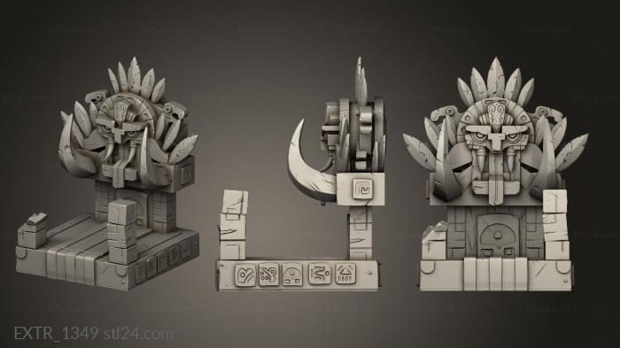 Exteriors (Temple Terrain and Props Kimil Altar top, EXTR_1349) 3D models for cnc