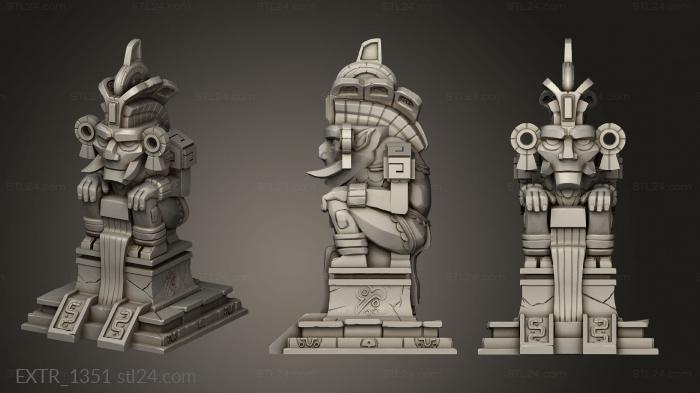 Exteriors (Temple Terrain and Props Kimil Statue, EXTR_1351) 3D models for cnc