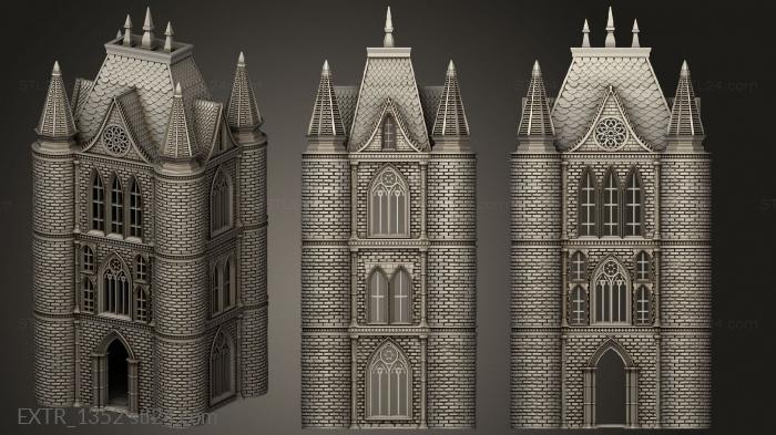 Exteriors (Vampire Lair Roof, EXTR_1352) 3D models for cnc