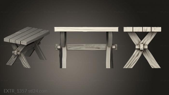 Exteriors (Wanderer table, EXTR_1357) 3D models for cnc