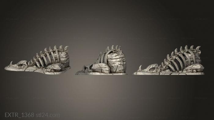 Exteriors (Wastelands Terrain Core Rex Rock, EXTR_1368) 3D models for cnc