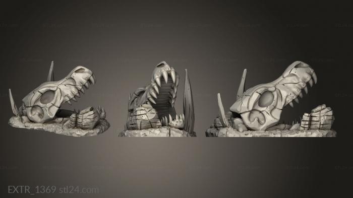 Exteriors (Wastelands Terrain Core Rex Skull, EXTR_1369) 3D models for cnc