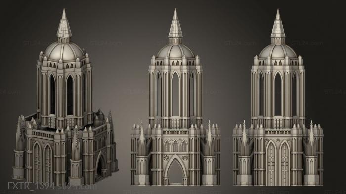 Экстерьеры (Часовня кафедрального собора Святого Города, EXTR_1394) 3D модель для ЧПУ станка