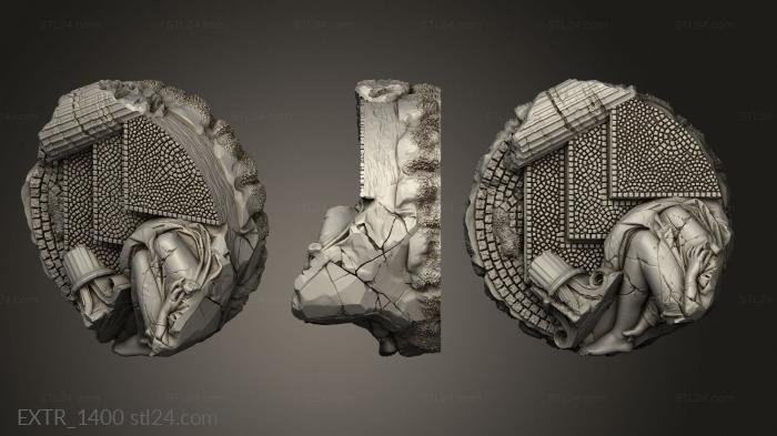 Экстерьеры (Ядро древней Греции, EXTR_1400) 3D модель для ЧПУ станка