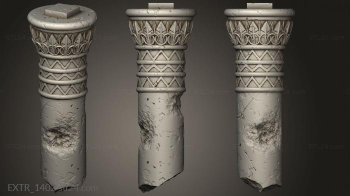 Exteriors (Ancient Tomb Props column Broken, EXTR_1402) 3D models for cnc