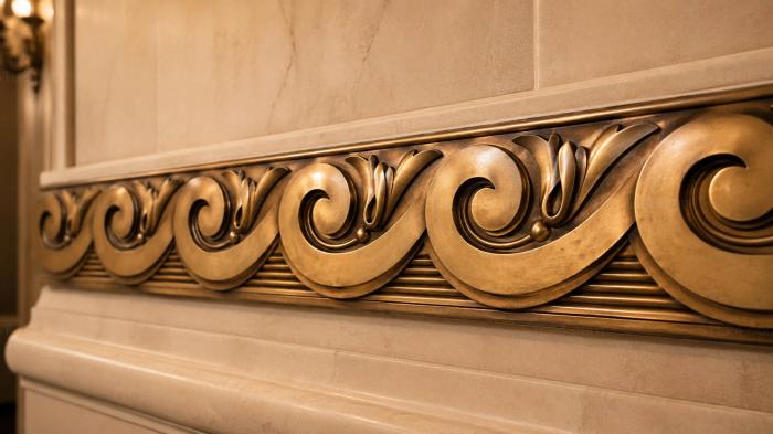 Frieze (Wave and flower-3, FRZ_0168) 3D models for cnc