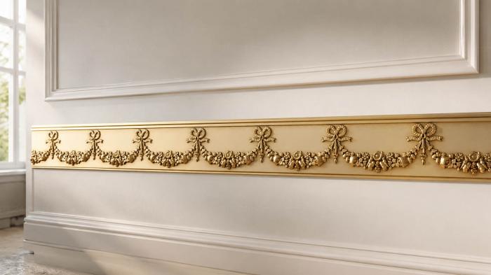 Frieze (Baldric of flowers, FRZ_0214) 3D models for cnc