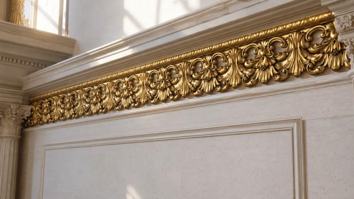 Frieze (Goldenrod branches, FRZ_0221) 3D models for cnc