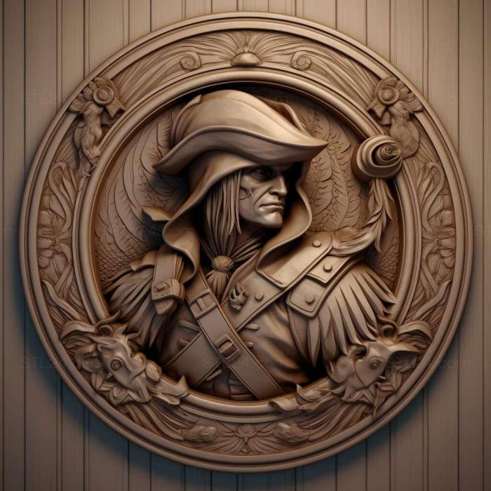 Games (Assassins Creed Pirates 3, GAMES_10023) 3D models for cnc