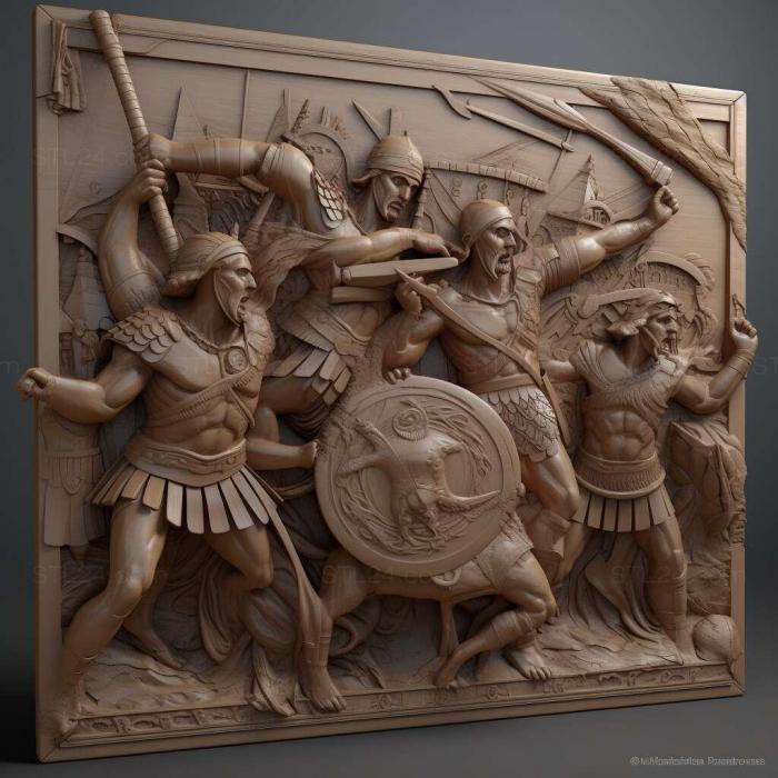 Games (Wars of Antiquity Sparta 2, GAMES_1006) 3D models for cnc