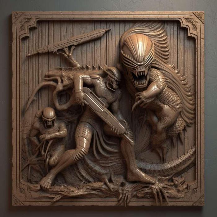 Games (Aliens Versus Predator Extinction 2, GAMES_10314) 3D models for cnc