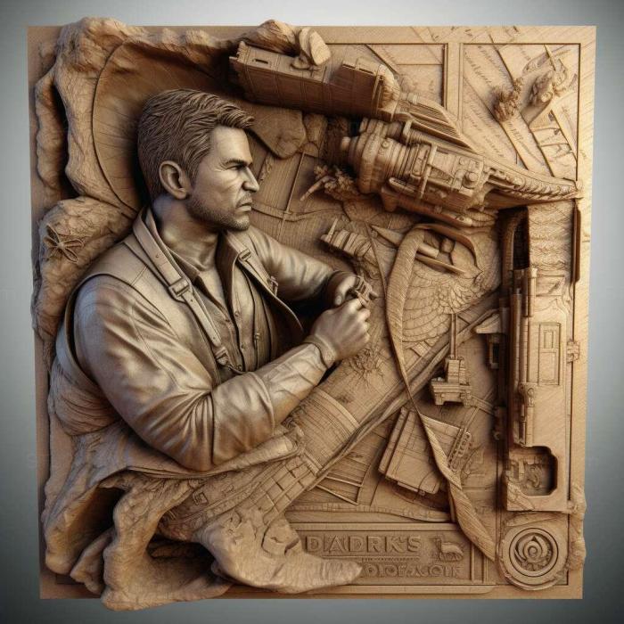 Games (Uncharted 3 Drakes Deception 2, GAMES_10654) 3D models for cnc