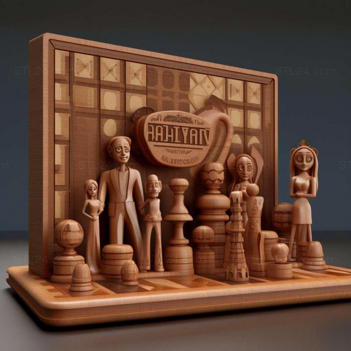 Games (Hasbro Family Game Night 1, GAMES_10689) 3D models for cnc