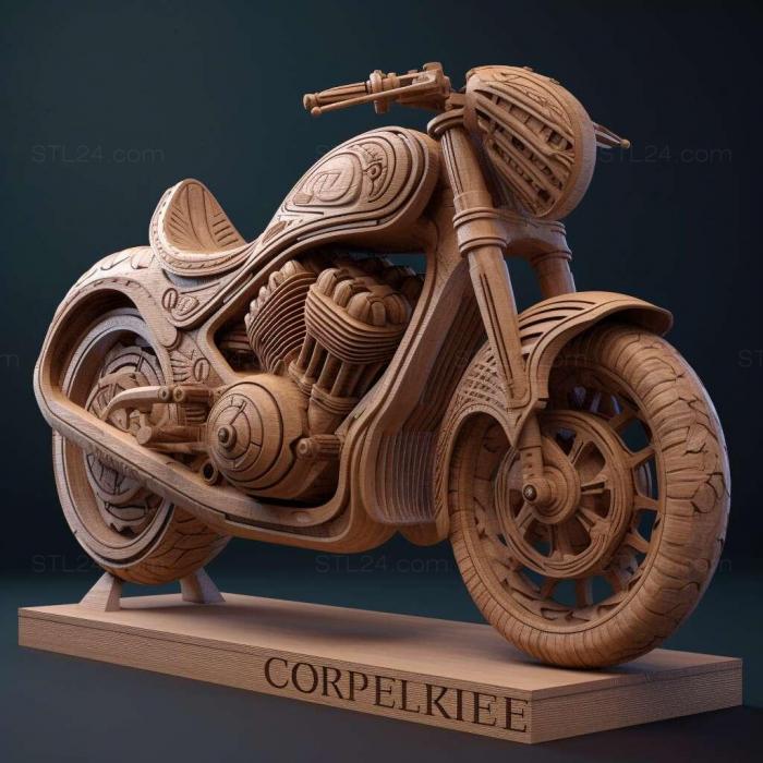 Games (Qbike Cyberpunk Motorcycles 2, GAMES_10890) 3D models for cnc