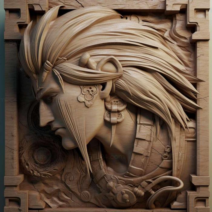 Игры (Кризисное Ядро Final Fantasy VII 4, GAMES_11024) 3D модель для ЧПУ станка