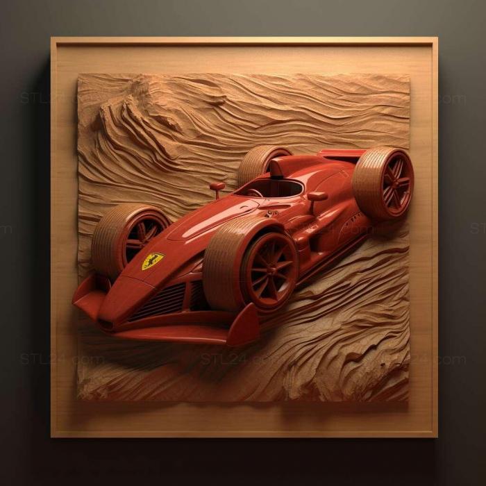 Игры (Легенды гонок Ferrari TeDrive 1, GAMES_11081) 3D модель для ЧПУ станка