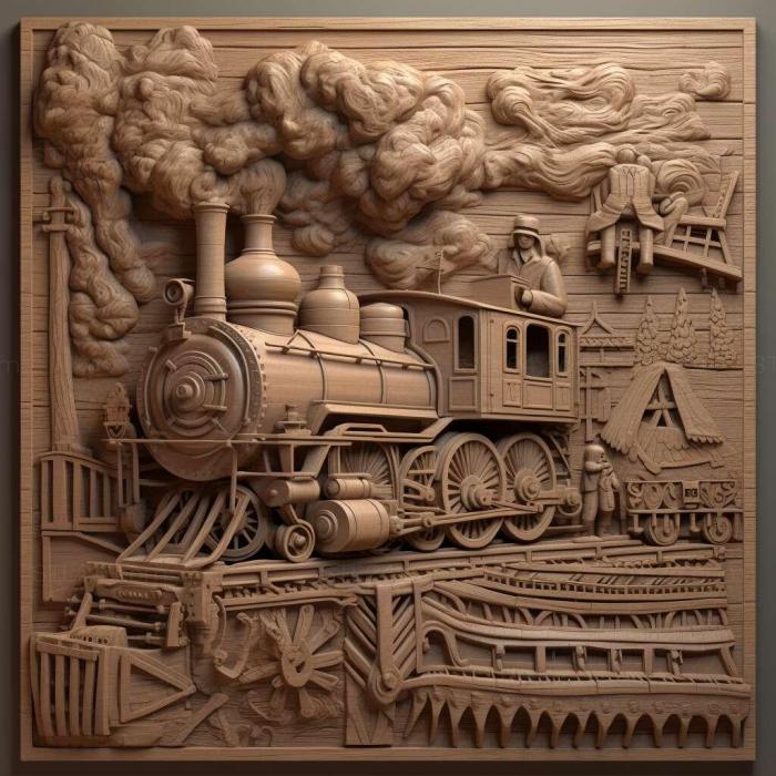 Games (Railroad Tycoon 2 2, GAMES_11154) 3D models for cnc