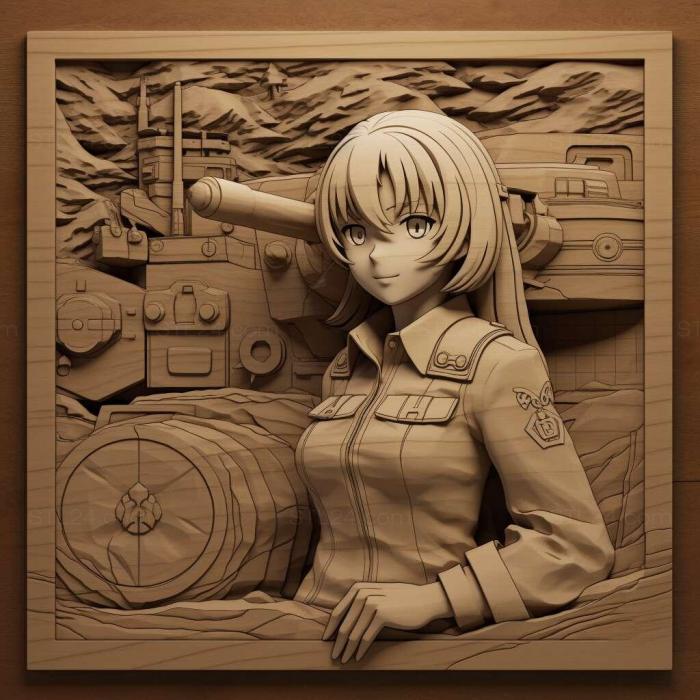 Games (Girls und Panzer Master the Tank Road 1, GAMES_11317) 3D models for cnc