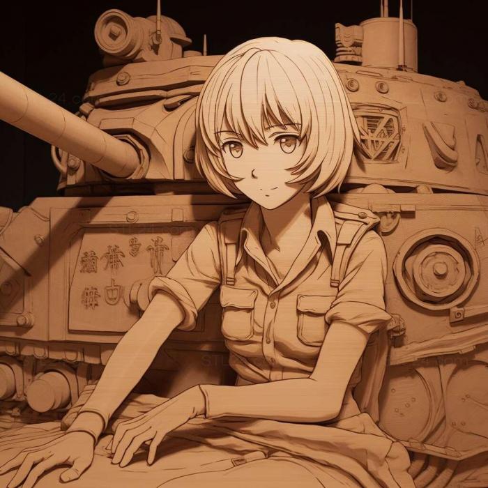 Games (Girls und Panzer Master the Tank Road 2, GAMES_11318) 3D models for cnc