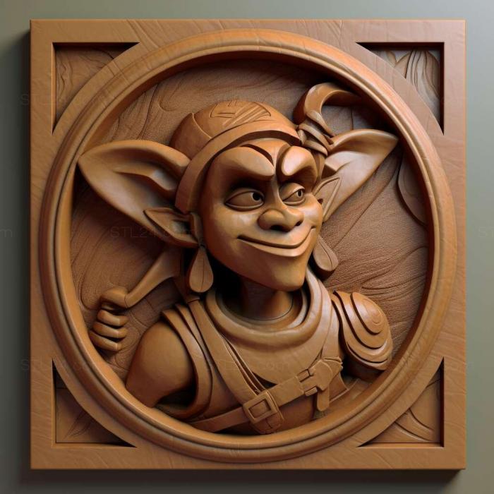 Games (The Jak and Daxter Collection 3, GAMES_11975) 3D models for cnc