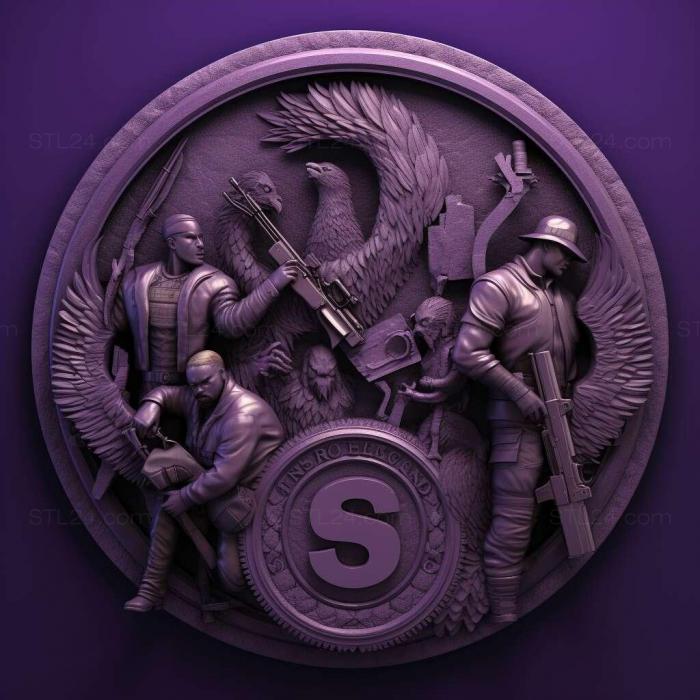 Игры (Saints Row Третий 4, GAMES_12376) 3D модель для ЧПУ станка