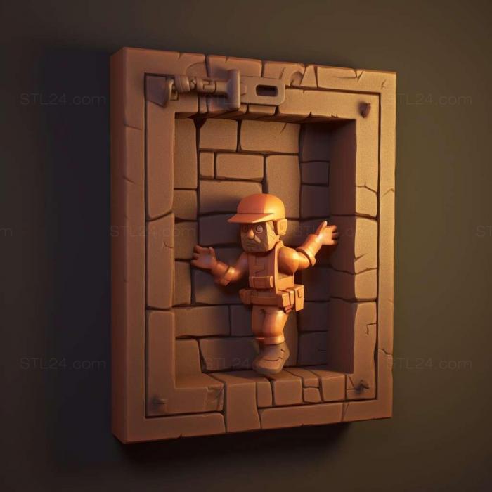 Games (The Escapists 2 Pocket Breakout 3, GAMES_12411) 3D models for cnc