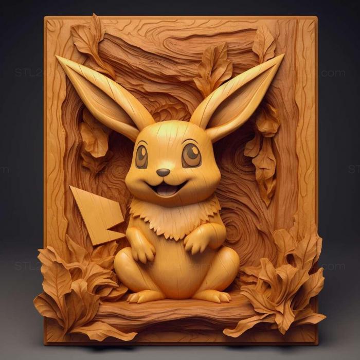 Games (Pokemon Lets Go Pikachu and Lets Go Eevee 1, GAMES_13041) 3D models for cnc