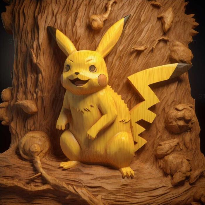 Games (st Pokmon Paparazzi Photo Op Pikachufrom Pokemon 4, GAMES_13168) 3D models for cnc