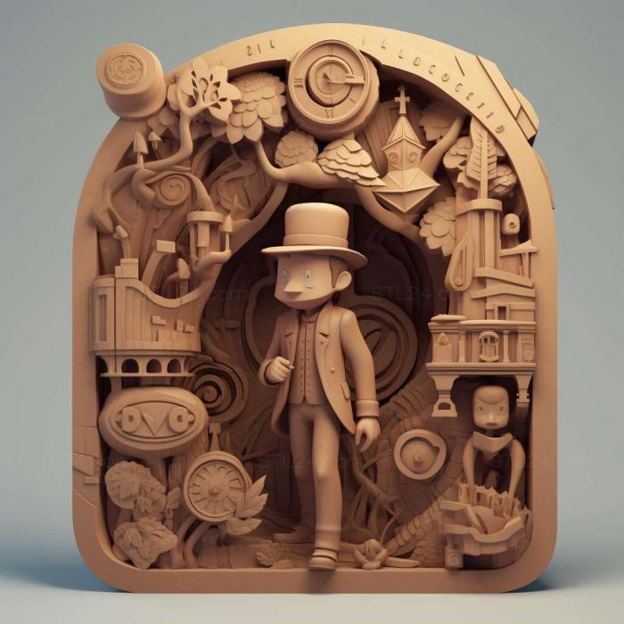 Games (Professor Layton and the Spectres Call 1, GAMES_13221) 3D models for cnc