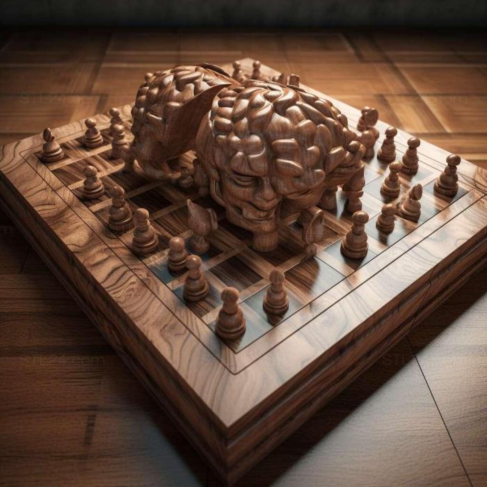 Games (Brain Games Chess 2, GAMES_13250) 3D models for cnc
