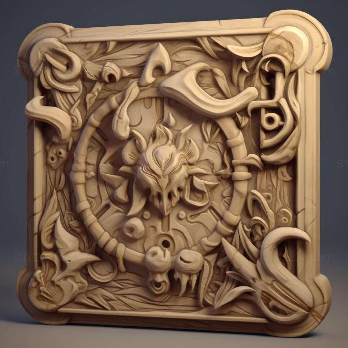 Games (Hearthstone Rise of Shadows 3, GAMES_13599) 3D models for cnc