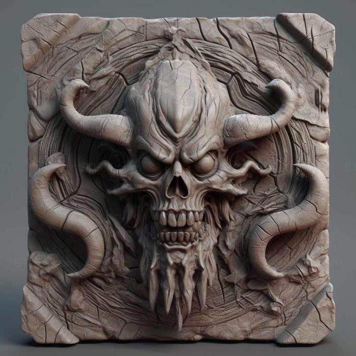 Games (Forgotten Realms Demon Stone 1, GAMES_1405) 3D models for cnc