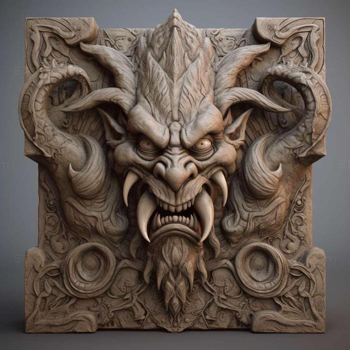 Games (Forgotten Realms Demon Stone 2, GAMES_1406) 3D models for cnc