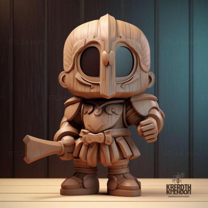 Games (Super Chibi Knight 3, GAMES_14087) 3D models for cnc